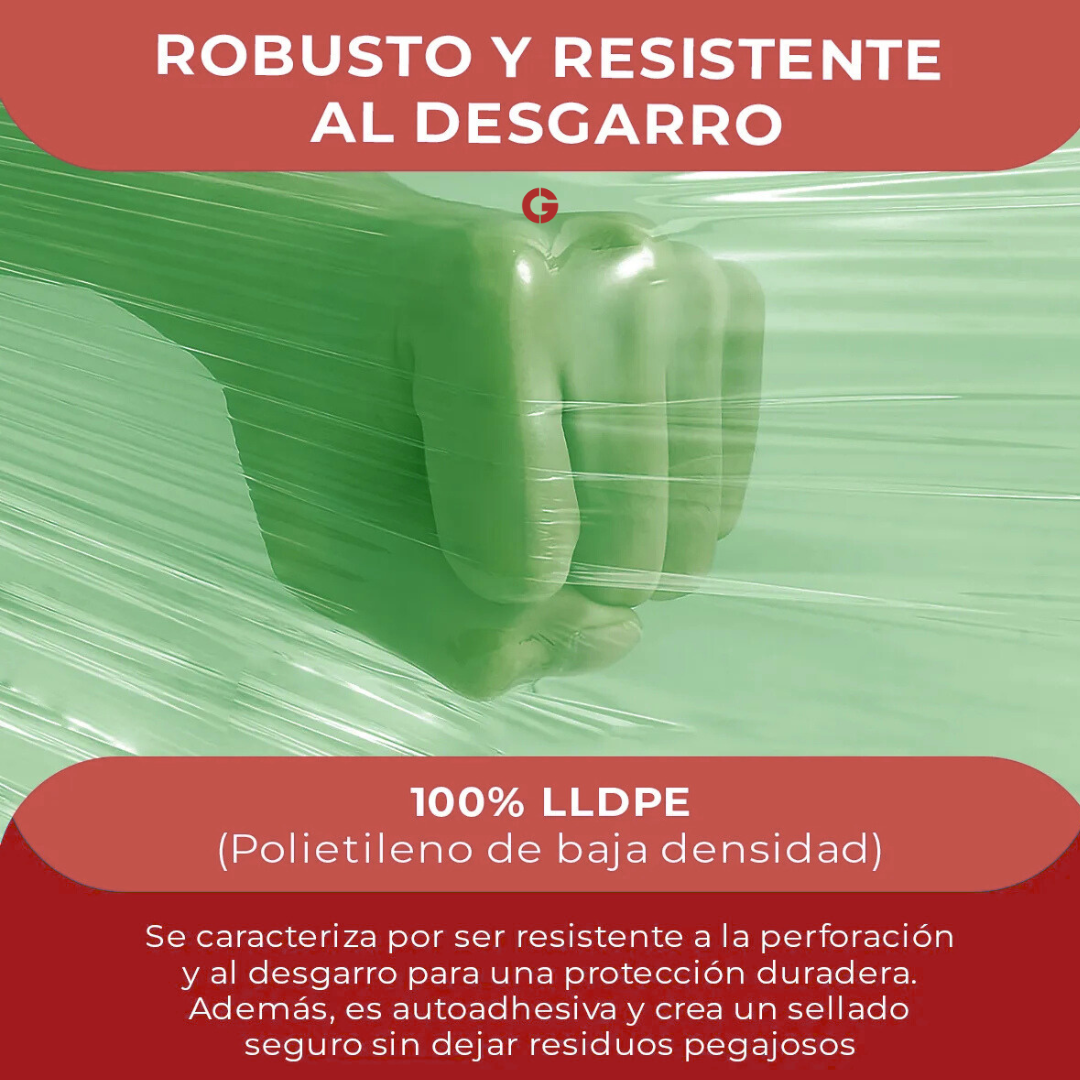 Film Stretch Verde 1,7 kg (350m) - Pack 3 unidades
