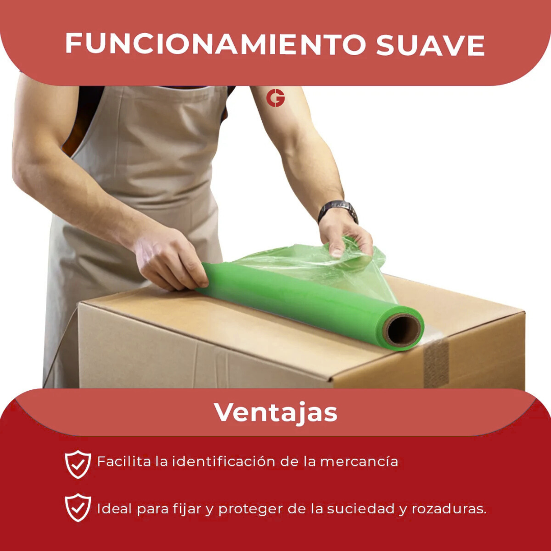 Film Stretch Verde 1,7 kg (350m) - Pack 3 unidades